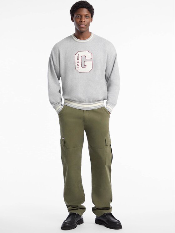 Guess Jeans Guess Jeans Svetr 177401 Šedá Classic Fit