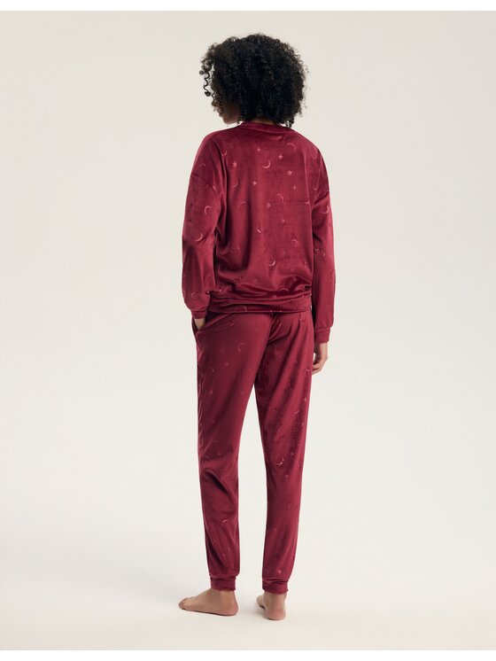 Henderson Henderson Piżama 45442 Czerwony Regular Fit