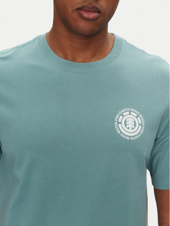 Element Element T-Shirt ELYZT00490 Zielony Regular Fit