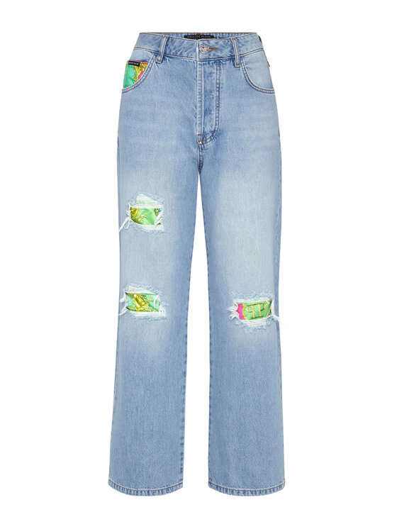 PHILIPP PLEIN PHILIPP PLEIN Jeansy 6475 Błękitny Loose Fit