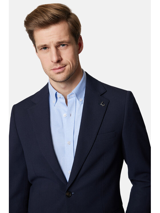 Lancerto Lancerto Marynarka Terrace MA131124000010 Granatowy Slim Fit