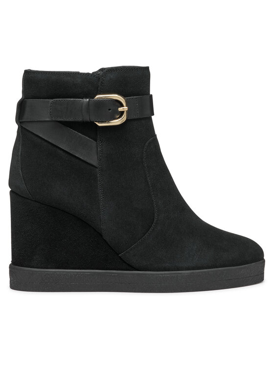 Geox Geox Μποτάκια D Elidea Wedge D46VQA 02243 C9999 Μαύρο