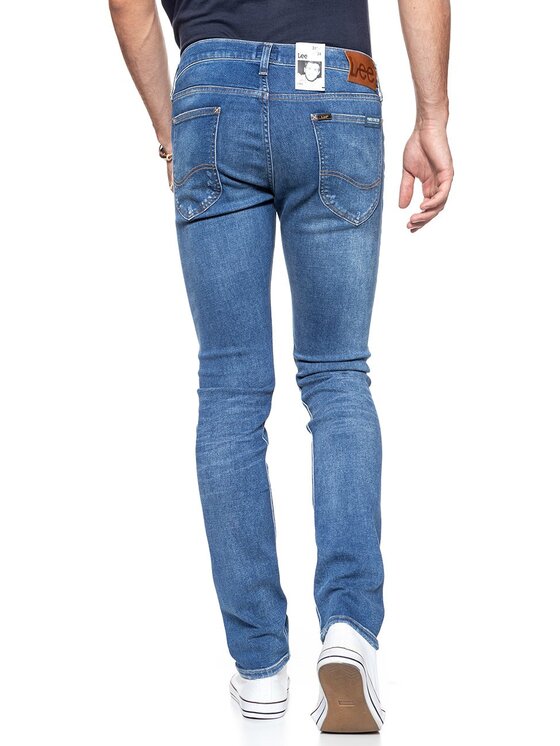 Lee Lee Jeansy LUKE Niebieski Slim Fit