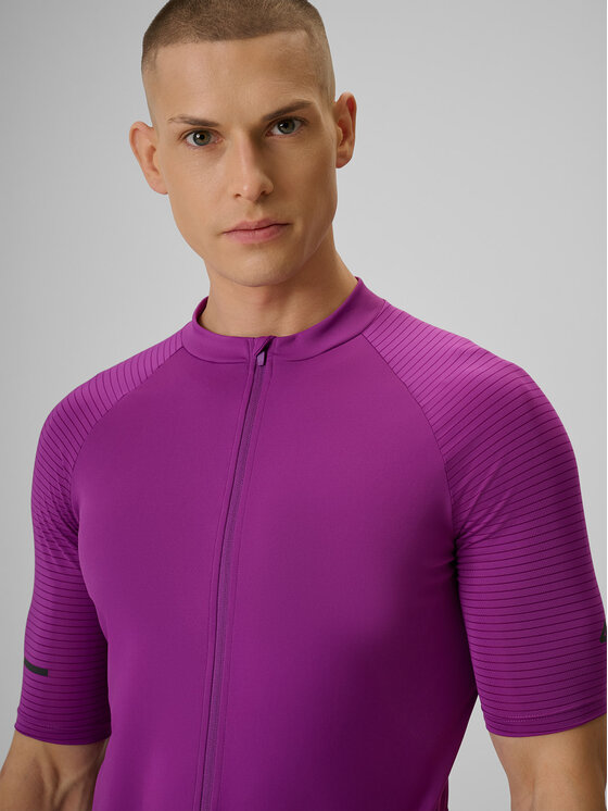 4F 4F Koszulka rowerowa ALTERNATIVE PATH Fioletowy Slim Fit