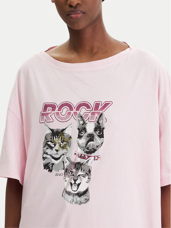 Liu Jo Liu Jo T-shirt WA6131 J3868 Rosa Regular Fit