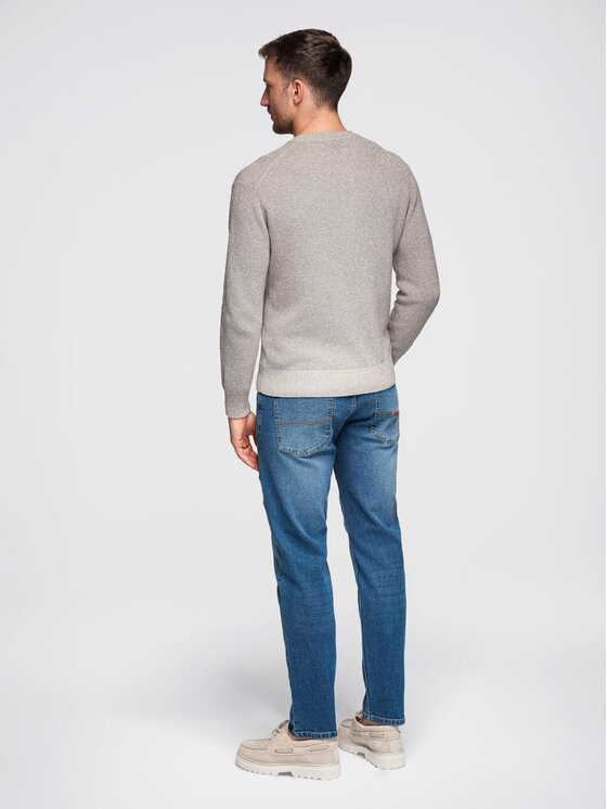 Ombre Ombre Jeansy OM-PADP-0255 Niebieski Slim Fit
