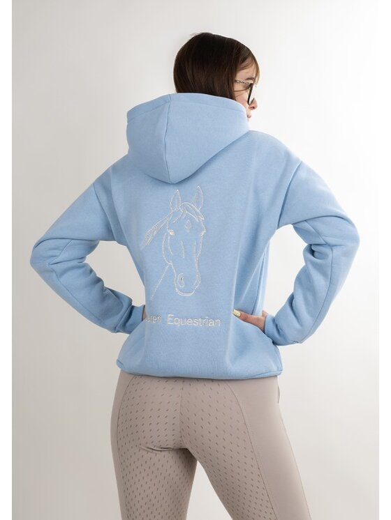 DKaren Sport DKaren Sport Bluza Eq31 Niebieski jasny Classic Fit