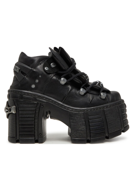 NEW ROCK Členková obuv M-TM106-C2 Čierna