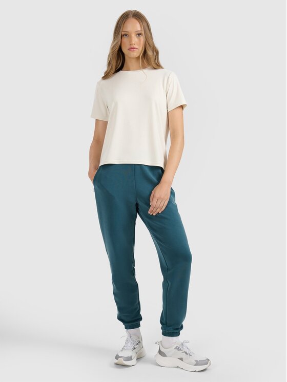 4F 4F T-shirt 4FRAW25TTSHF3282-12S Bianco Regular Fit