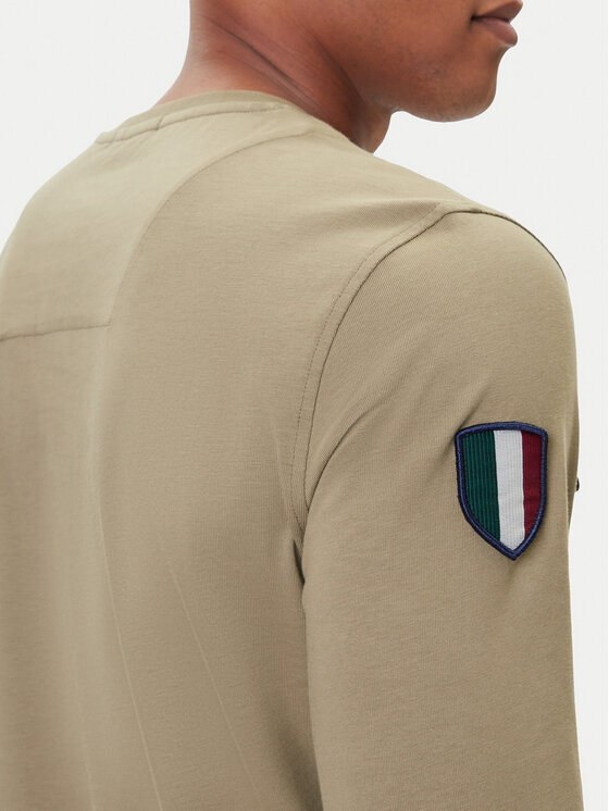 Aeronautica Militare Aeronautica Militare Marškinėliai ilgomis rankovėmis 252TS2488UJ00710 Chaki Regular Fit