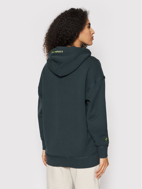 Converse Converse Majica dugih rukava Unisex Utility Fleece French Terry 10022002-A06 Tamnoplava Regular Fit