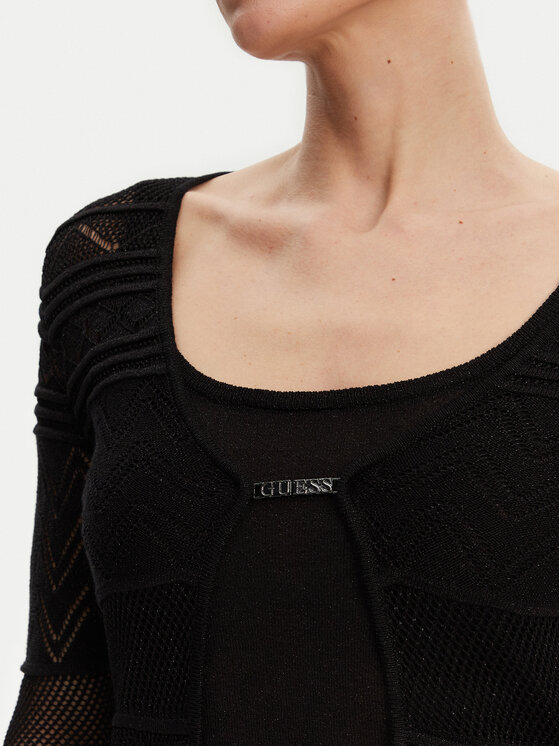 Guess Guess Kardigāns W5GR15 Z3E22 Melns Regular Fit
