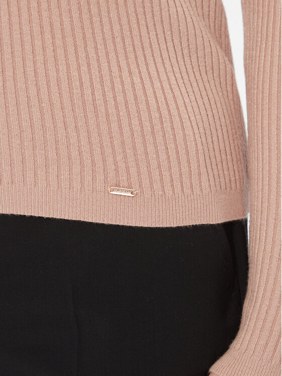 Fracomina Fracomina Rollkragenpullover FS23WT7025K50401 Braun Slim Fit