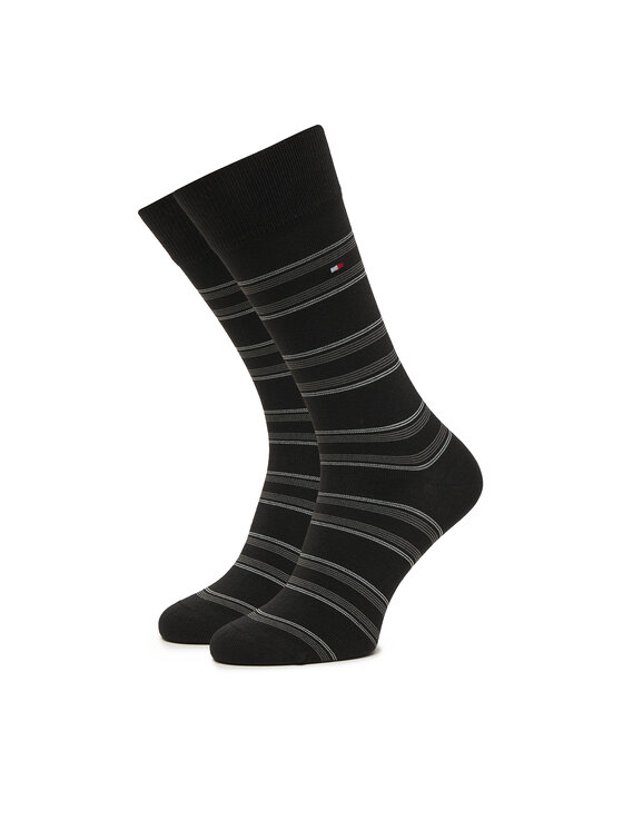 Tommy Hilfiger Tommy Hilfiger Dlhé ponožky 701241159 Čierna