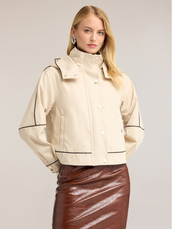 Motivi Motivi Cappotto invernale R024W000196N0R2 Crema Over Fit