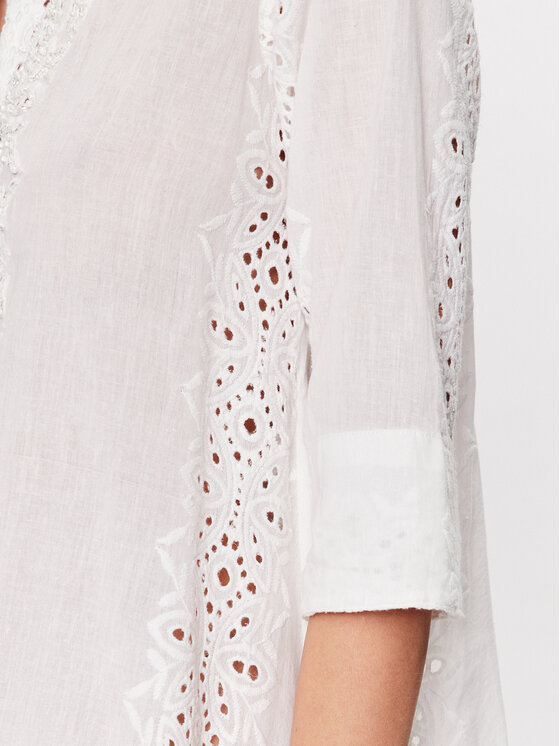 Iconique Iconique Krekla kleita IC23 004 Balts Regular Fit