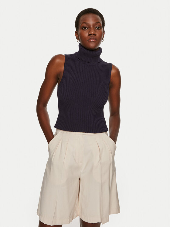 STAUD STAUD Rollkragenpullover Callum R24P3141VN Dunkelblau Slim Fit