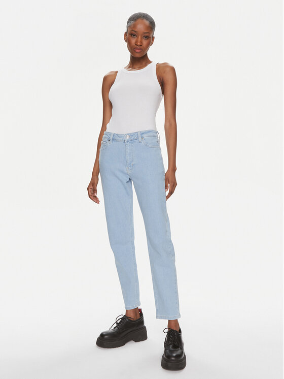 Calvin Klein Jeans Calvin Klein Jeans Top Variegated J20J223104 Weiß Slim Fit