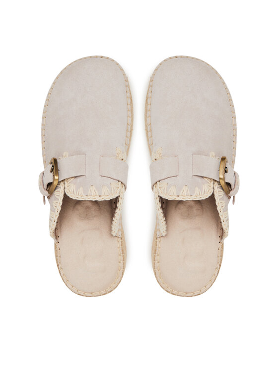 Mou Mou Espadrilky Jute clog plain MU.SW641000A Šedá