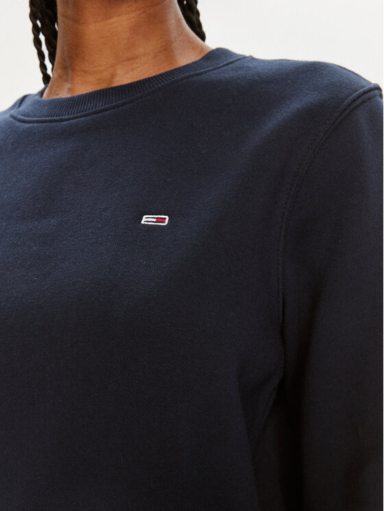 Tommy Jeans Tommy Jeans Majica dugih rukava Flag DW0DW19726 Tamnoplava Regular Fit