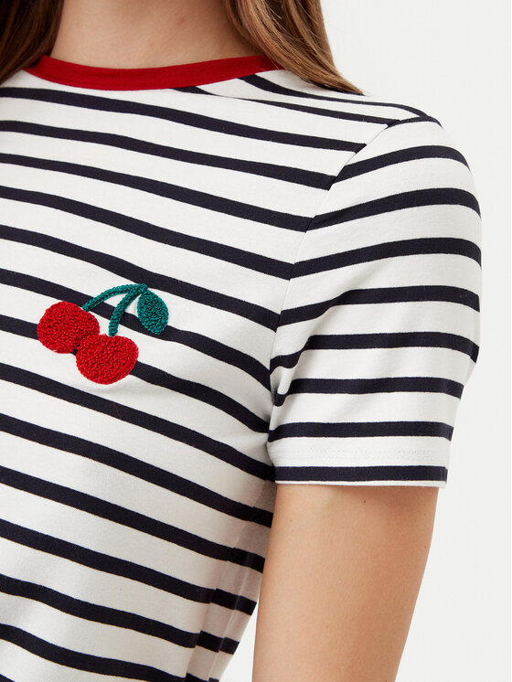 ONLY ONLY T-Shirt Heart 15318959 Tmavomodrá Regular Fit