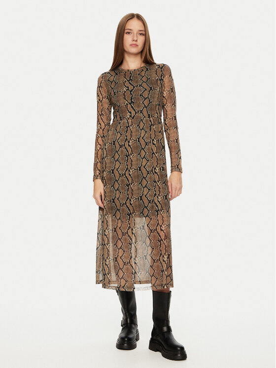 JDY JDY Повсякденна сукня Anima 15351731 Коричневий Regular Fit