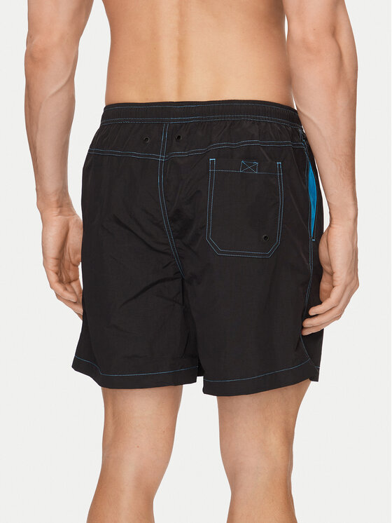 KARL LAGERFELD KARL LAGERFELD Strandshorts 240M2209 Schwarz Regular Fit