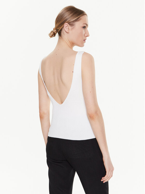 MMC Studio MMC Studio Τοπ Stripe Εκρού Slim Fit