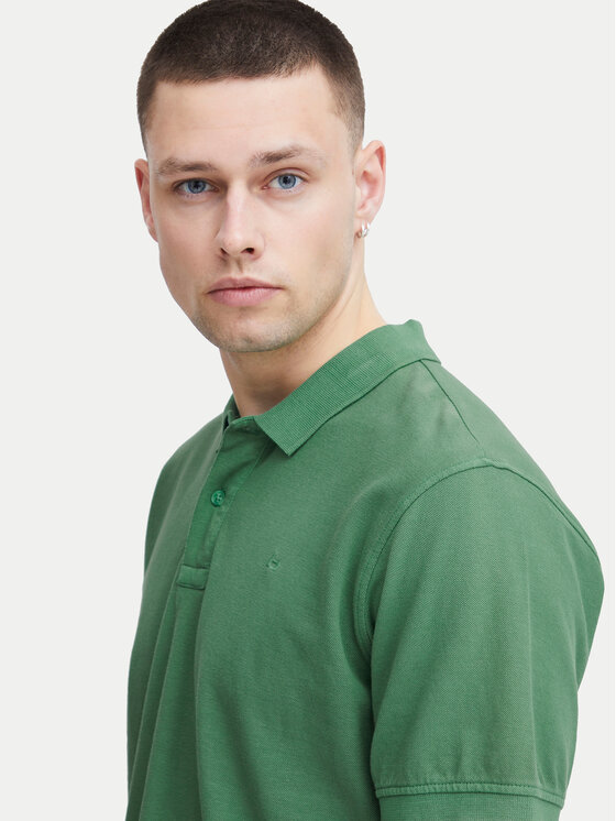 Blend Blend Тениска с яка и копчета 20715297 Зелен Regular Fit
