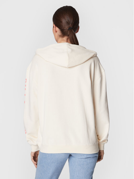 Felpa Sun Lovers F3HO13 BIF2 Beige Relaxed Fit