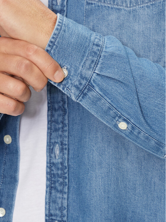 Lee Lee Jeanshemd 112355641 Blau Regular Fit