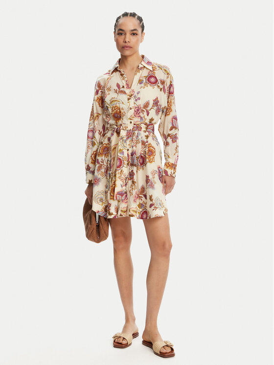 Devotion TWINS Devotion TWINS Rochie tip cămașă Lemon 025.316G Bej Loose Fit