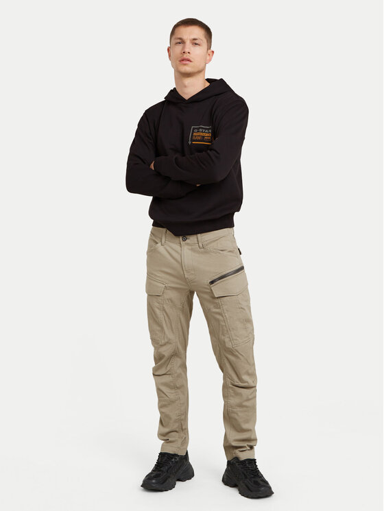 G-STAR G-Star Raw Spodnie materiałowe Zip Cargo 3D D25665-D846 Beżowy Tapered Fit