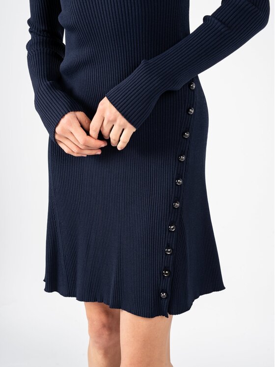 PINKO PINKO Každodenní šaty 1G178C Y7XV Tmavomodrá Slim Fit