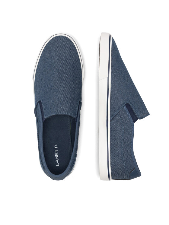 Lanetti Lanetti Sneakers aus Stoff MS20347-05 Blau