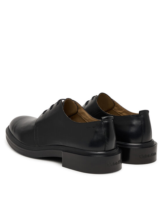 Calvin Klein Calvin Klein Polobotky Cupped Postman Derby Laceup Lth HM0HM01996 Černá
