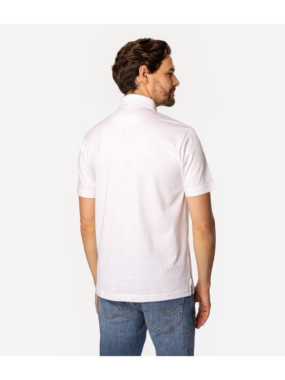 Lee Cooper Lee Cooper Polo TRIS 5056 Biały Regular Fit