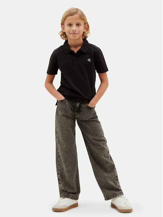 Calvin Klein Jeans Calvin Klein Jeans Polo LVCKSJB29B Μαύρο Regular Fit