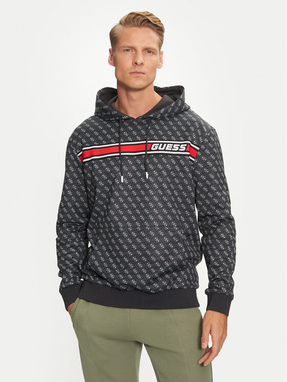 Guess Guess Mikina New Korbin Z4BQ30 FL04Q Čierna Regular Fit