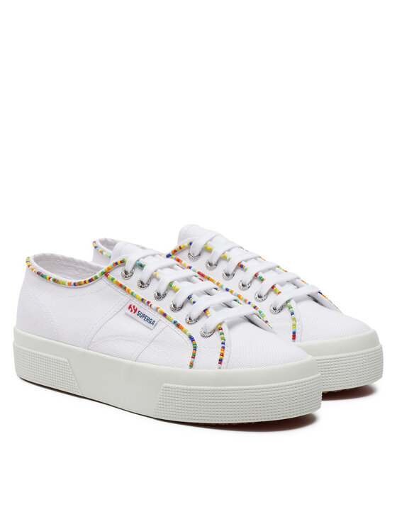 Superga Sneakers aus Stoff Multicolor Beads 2740 S4131FW WeiB Modivo
