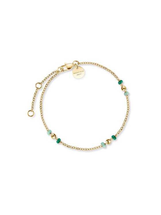 Rosefield Rosefield Bransoletka Emerald Dotted Bracelet Złoty