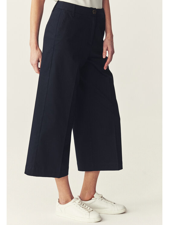 TATUUM TATUUM Kalhoty z materiálu NAKO Tmavomodrá Loose Fit