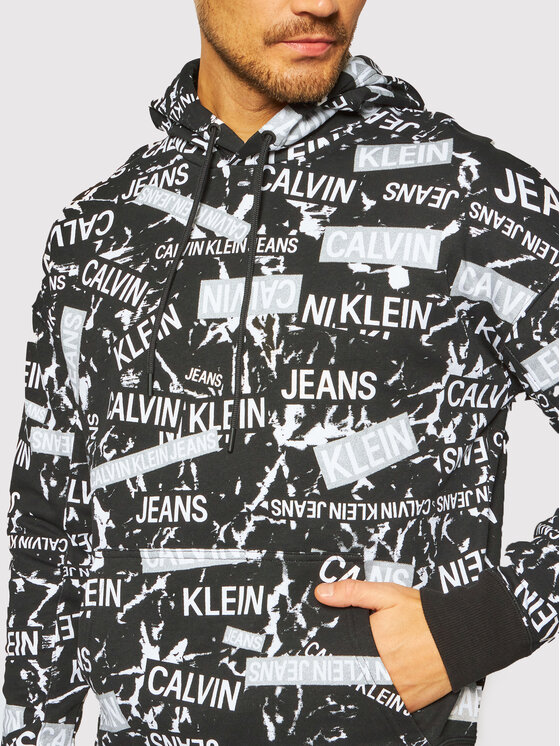 Calvin Klein Jeans Mikina Allover Logo 
