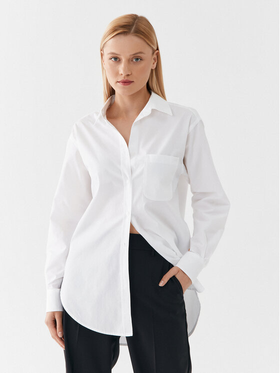 BOSS Boss Srajca 50494059 Bela Relaxed Fit