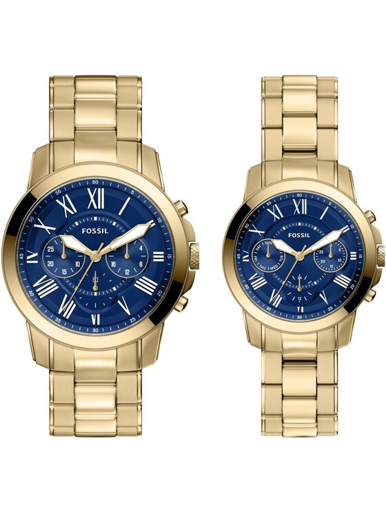 Fossil Fossil Hodinky FS6200SET Zlatá