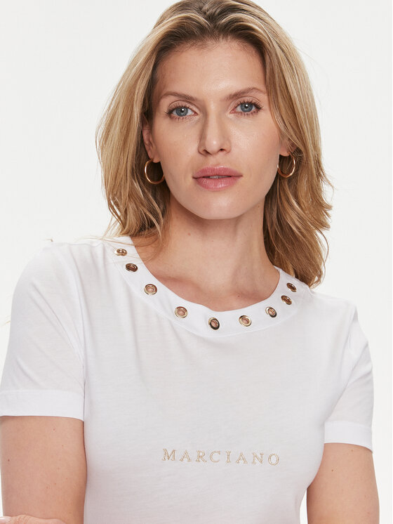 Marciano Guess Marciano Guess T-krekls 4RGP24 6138A Balts Regular Fit