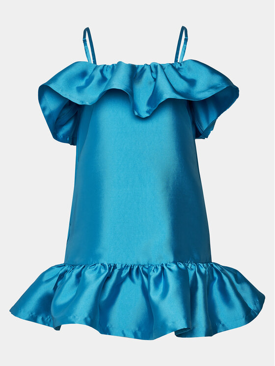Silvian Heach Silvian Heach Koktejlové šaty Vestito Corto GPP24396VE Modrá Regular Fit