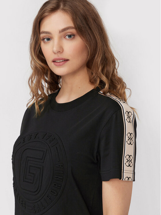 T-shirt V2BI05 I3Z14 Nero Relaxed Fit