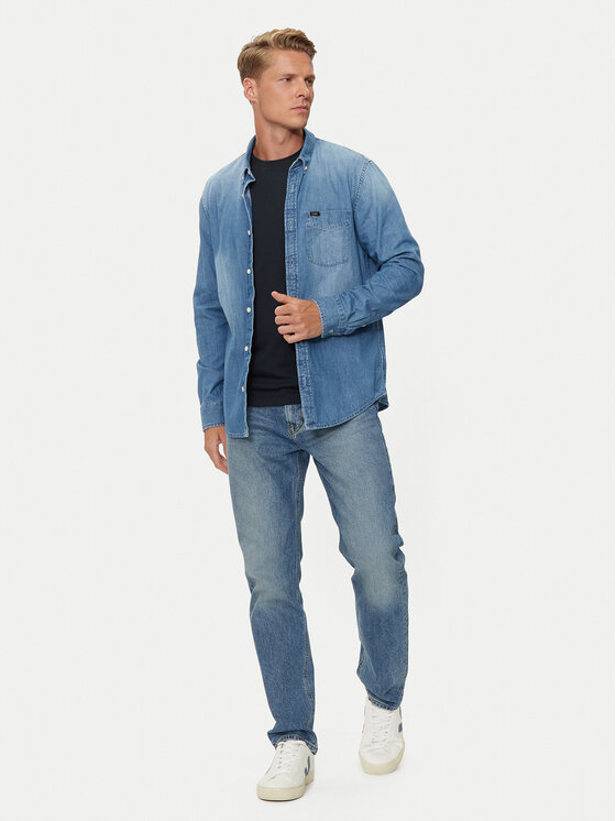 Lee Lee Traperice West 112354466 Plava Loose Fit