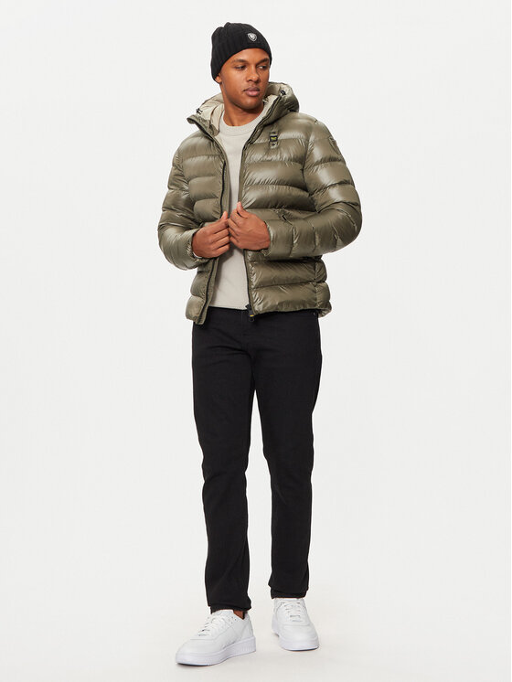 Blauer Blauer Daunenjacke 24WBLUC02055 005958 Khakifarben Regular Fit